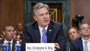Christopher A. Wray, speaking at the senate judiciary hearing.